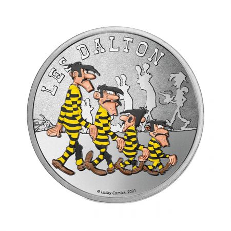 France - Monnaie de Paris Les Dalton - mini-médaille 75 ans de Lucky Luke 2021 par La Monnaie de Paris