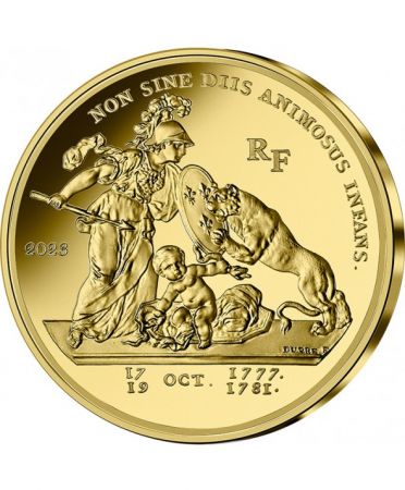 France - Monnaie de Paris LIBERTAS AMERICANA - HISTOIRE DE L\'HUMANITÉ 50 EUROS OR BE FRANCE 2023 (MDP)