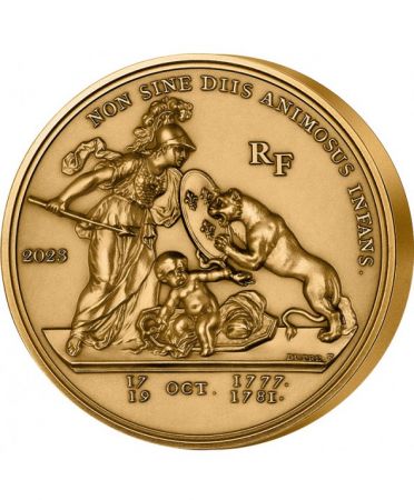France - Monnaie de Paris LIBERTAS AMERICANA - HISTOIRE DE L\'HUMANITÉ 500 EUROS OR BE FRANCE 2023 (MDP)