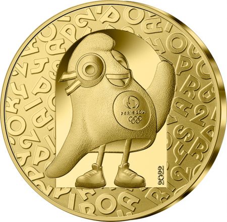 France - Monnaie de Paris Mascotte Jeux Olympiques PARIS 2024 - 50 Euros OR BE FRANCE 2022