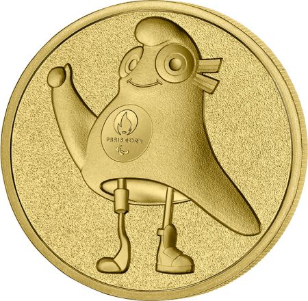 France - Monnaie de Paris Médaille - Mascotte Jeux paralympiques Paris 2024 - sous blister