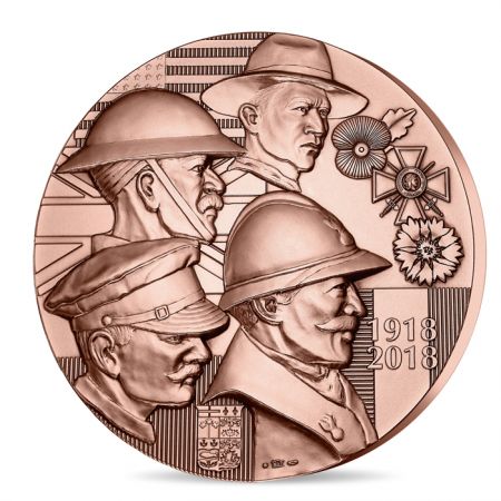 France - Monnaie de Paris Médaille les Alliés\  - Armistice Grande Guerre - FRANCE 2018 (MDP) \ 
