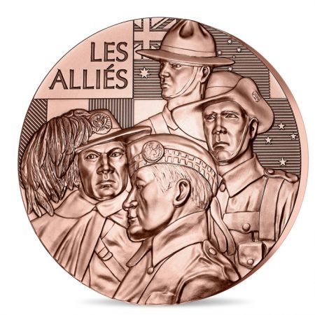 France - Monnaie de Paris Médaille les Alliés\  - Armistice Grande Guerre - FRANCE 2018 (MDP) \ 