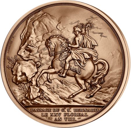 France - Monnaie de Paris Médaille Presse Papier - Napoléon Bonaparte au Grand-Saint-Bernard - FRANCE (MDP)