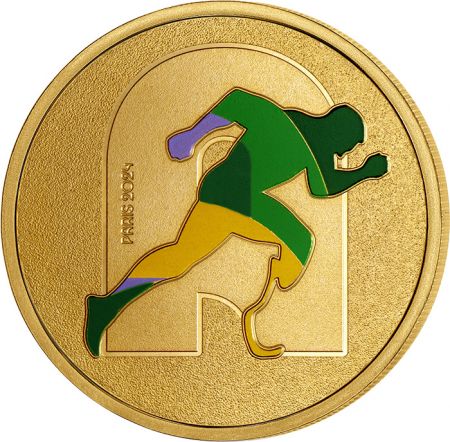 France - Monnaie de Paris Médaillon A - Alphabet Sports - Paris 2024