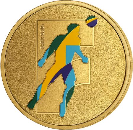 France - Monnaie de Paris Médaillon F - Alphabet Sports - Paris 2024