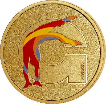 France - Monnaie de Paris Médaillon G - Alphabet Sports - Paris 2024