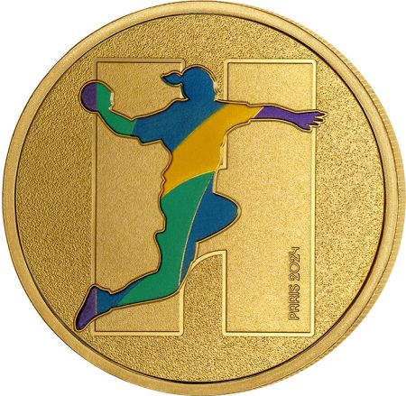 France - Monnaie de Paris Médaillon H - Alphabet Sports - Paris 2024