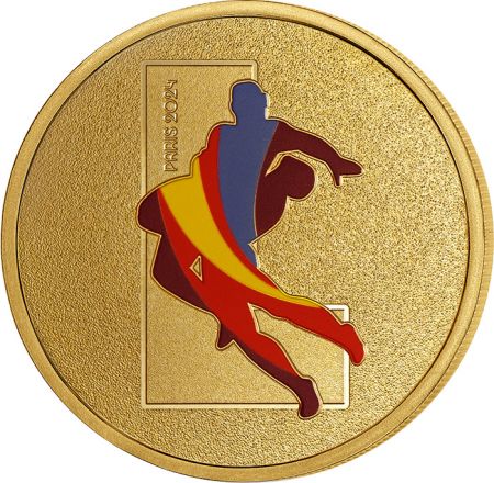 France - Monnaie de Paris Médaillon L - Alphabet Sports - Paris 2024