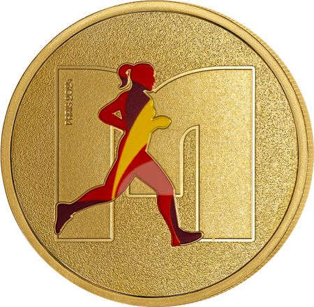 France - Monnaie de Paris Médaillon M - Alphabet Sports - Paris 2024
