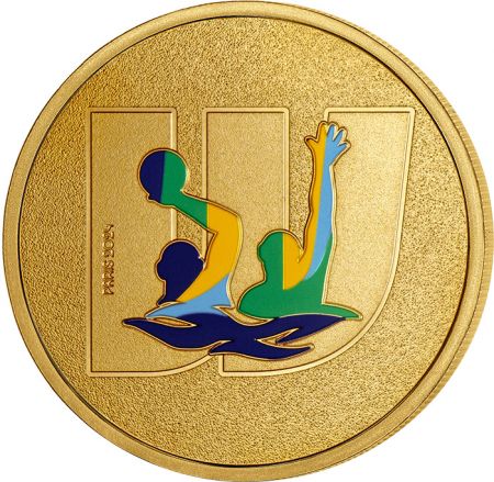France - Monnaie de Paris Médaillon W - Alphabet Sports - Paris 2024