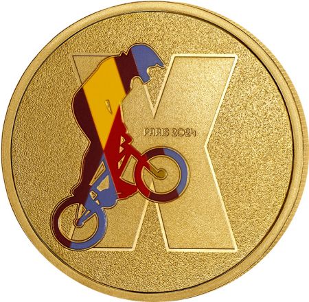France - Monnaie de Paris Médaillon X - Alphabet Sports - Paris 2024