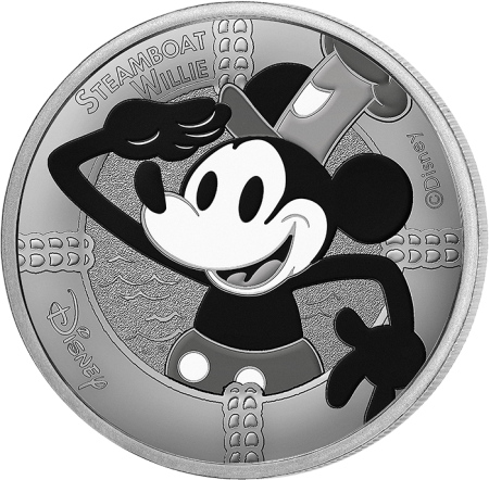 France - Monnaie de Paris Mickey - Steamboat Willie -100 ans Disney - Mini Médaille 2023