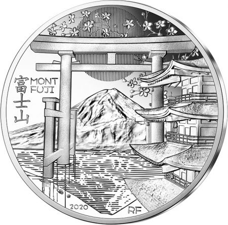 France - Monnaie de Paris Mont Fuji - Série Unesco - 10 Euros Argent BE FRANCE 2020 (MDP)