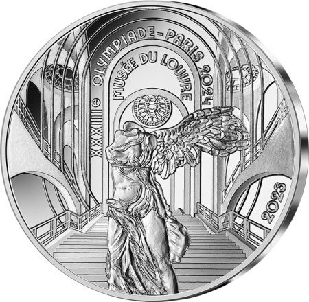 France - Monnaie de Paris Musée du Louvre - 10 Euros Argent BE 2023 - Héritage - Paris 2024