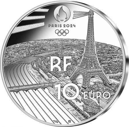 France - Monnaie de Paris Musée du Louvre - 10 Euros Argent BE 2023 - Héritage - Paris 2024