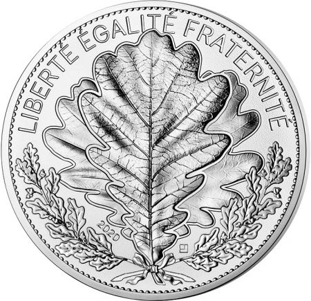 France - Monnaie de Paris NATURES DE FRANCE - 100 Euros Argent FRANCE 2020 - CHÊNE