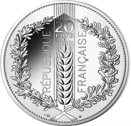 France - Monnaie de Paris NATURES DE FRANCE - 20 Euros BE Argent 2021 FRANCE - LAURIER
