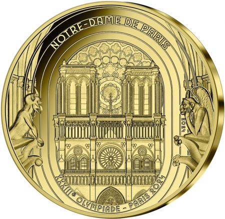 France - Monnaie de Paris Notre-Dame - Héritage - Paris 2024 - 50 Euros OR BE 2024