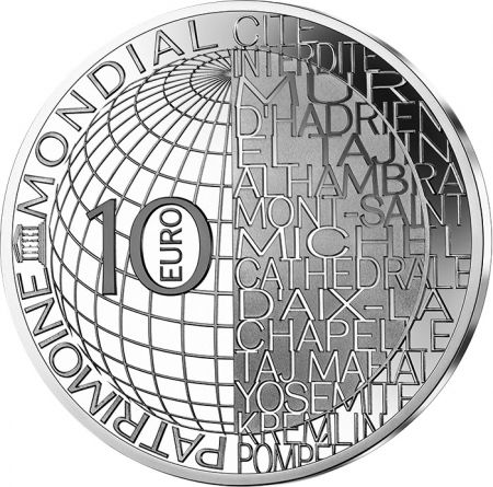France - Monnaie de Paris Olympie - Série Unesco - 10 Euros Argent BE FRANCE 2020 (MDP)