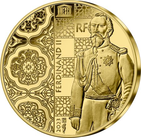 France - Monnaie de Paris PALACIO DA PENA - Série Unesco - 5 Euros Or BE 2023