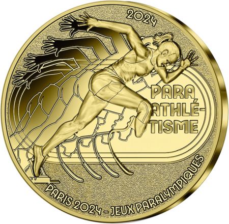 France - Monnaie de Paris Para Athlétisme - PARIS 2024 - 50  Or BE 2024 - COLLECTION SPORT (15/15)