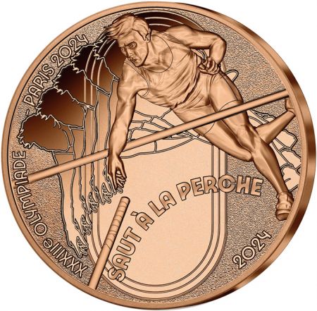 France - Monnaie de Paris Saut à la Perche - PARIS 2024 - 1/4  2024 - COLLECTION SPORT (12/15)