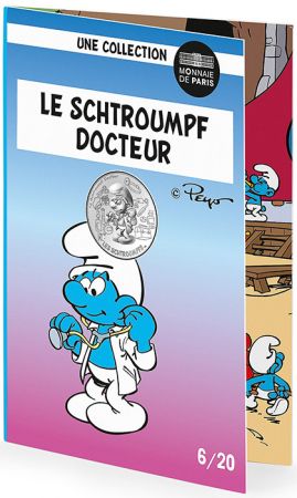 France - Monnaie de Paris Schtroumpf Docteur - 10 Euros Argent FRANCE 2020 (MDP) - Les Schtroumpfs
