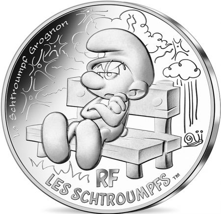 France - Monnaie de Paris Schtroumpf Grognon - 10 Euros Argent FRANCE 2020 (MDP) - Les Schtroumpfs