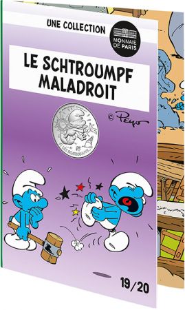 France - Monnaie de Paris SCHTROUMPF Maladroit - 10 EUROS ARGENT FRANCE 2020 (MDP) - LES SCHTROUMPFS - Vague 2