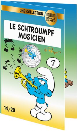 France - Monnaie de Paris Schtroumpf Musicien - 10 Euros Argent Couleur FRANCE 2020 (MDP) - Les Schtroumpfs - Vague 2
