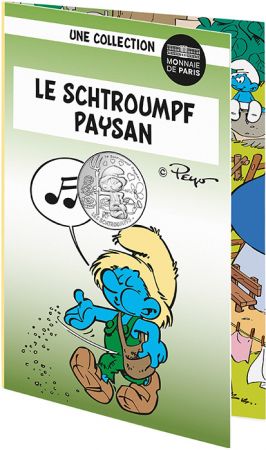 France - Monnaie de Paris Schtroumpf Paysan - 10 Euros Argent FRANCE 2020 (MDP) - Les Schtroumpfs - Vague 2