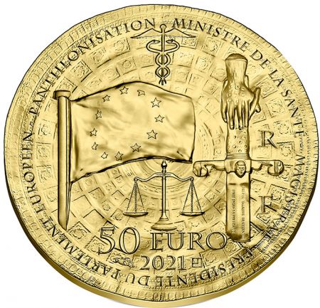 France - Monnaie de Paris Simone Veil - Femmes de France 50 Euros Or BE FRANCE 2021 (MDP)