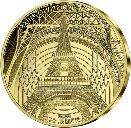 France - Monnaie de Paris Tour Eiffel - Héritage - Paris 2024 - 50 Euros OR BE 2024