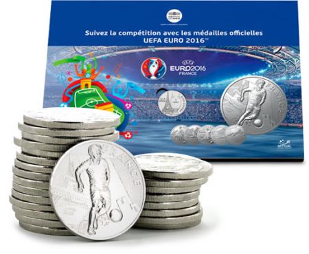 France - Monnaie de Paris UEFA  EURO 2016 - Album collector complet des 24 participants.