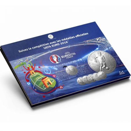 France - Monnaie de Paris UEFA  EURO 2016 - Album collector complet des 24 participants.