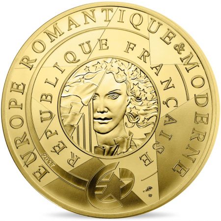 France - Monnaie de Paris Victor HUGO - Europa Star 5 Euros Or BE FRANCE 2017 (MDP)