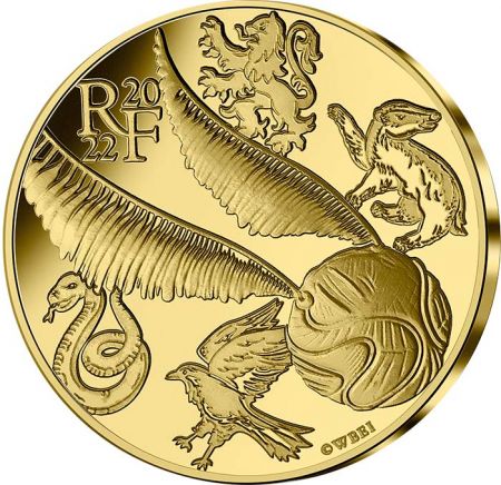 France - Monnaie de Paris Vif D\'Or - Harry Potter 2022 - 5 Euros Or BE FRANCE 2022