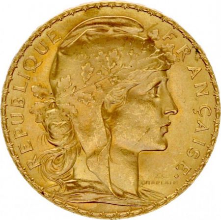 France  20 Francs, Marianne - Coq 1911