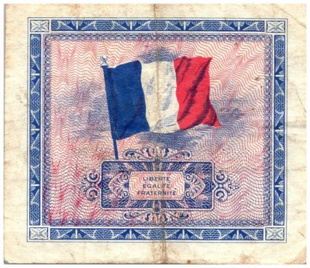 France  5 Francs, Impr. américaine (drapeau) - 1944