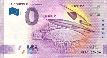 France 0 EURO SOUVENIR - La Coupole, fusées V1 et V2 2023