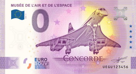 France 0 EURO SOUVENIR - Le Concorde, musée de lair et de lespace 2023
