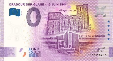 France 0 EURO SOUVENIR - Oradour-sur-Glane 2023