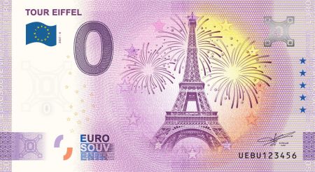 France 0 EURO SOUVENIR - Tour Eiffel 2023