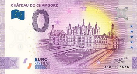 France 0 Euro Souvenir 2022 - Château de Chambord