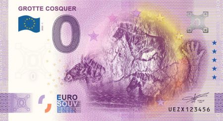 France 0 Euro Souvenir 2022 - Grotte Cosquer