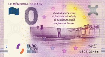 France 0 Euro Souvenir 2022 - Mémorial de Caen