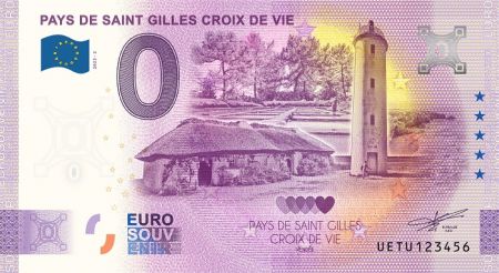 France 0 Euro Souvenir 2023 - Pays de Saint-Gilles-Croix-de-Vie