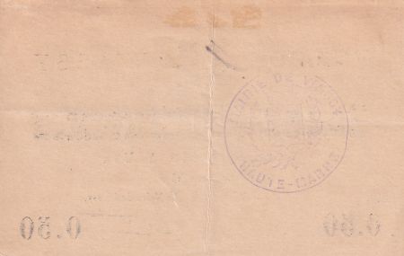 France 0.50 centimes - Ville de Wassy - Octobre 1915