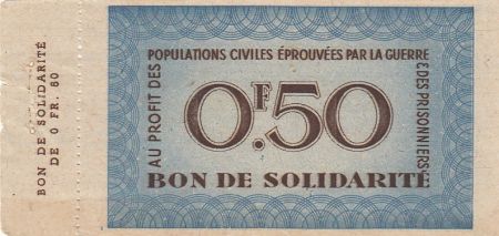 France 0.50 Franc Bon de Solidarité - 1941-1942